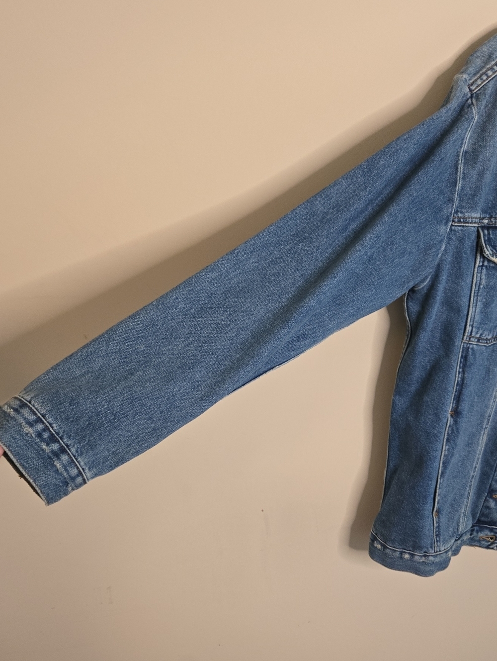 Free People Ramona Trucker Denim Jacket Oversized Jean Boho Utility Medium - Picture 4 of 11